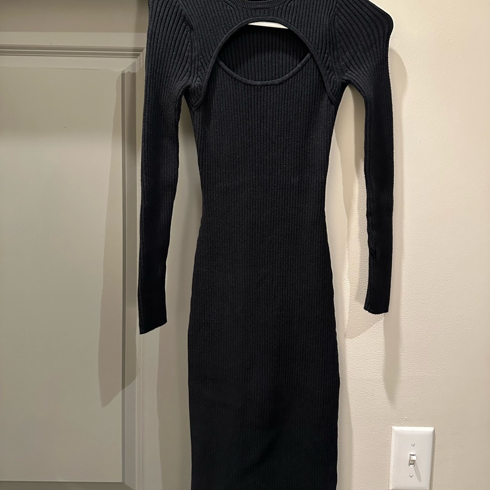 Abercrombie & Fitch Black Long Sleeve Dress